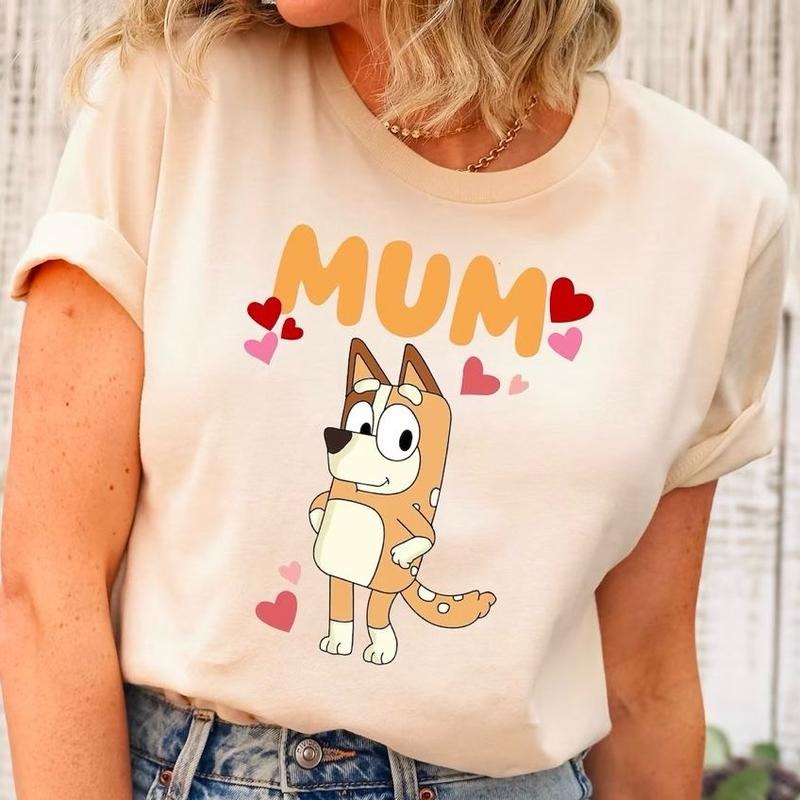 Bluey Mum Shirt, Mom Sweatshirt, Mum Bluey Birthday Party Shirt, Heeler Family T-Shirt, Bluey Family Sweatshirt, Bluey...
