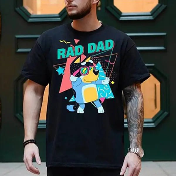 Bluey Rad Dad Shirt , Father's Day Gift Hoodie, Sweatshirt | HypeDripTees.com