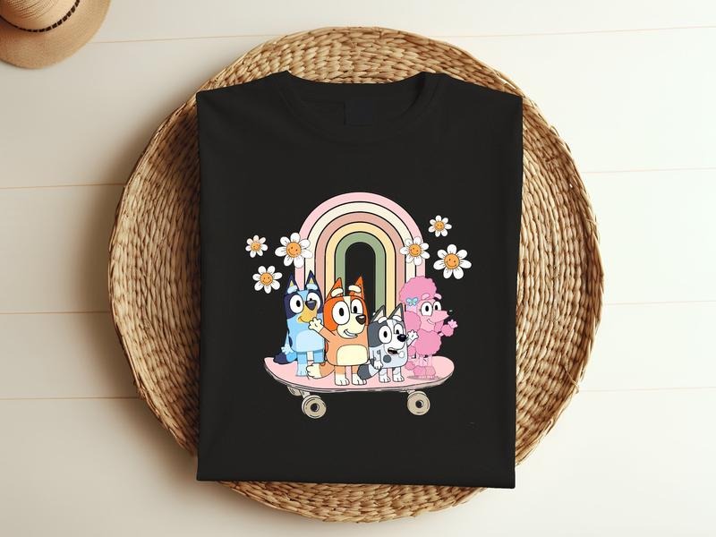 Bluey Tour Shirt, Bluey Family Shirt, Bluey Friends Sweatshirt, Bluey Cartoon Shirt, Bluey Birthday Party Shirt, Bluey...