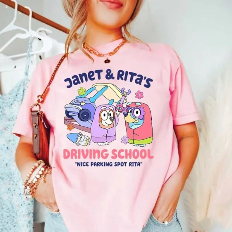 Bluey and Bingo Janet and Rita Driving School Nice Parking Spot Rita Shirt, Bluey and Bingo Grannies Shirt Hoodie, Sweatshirt