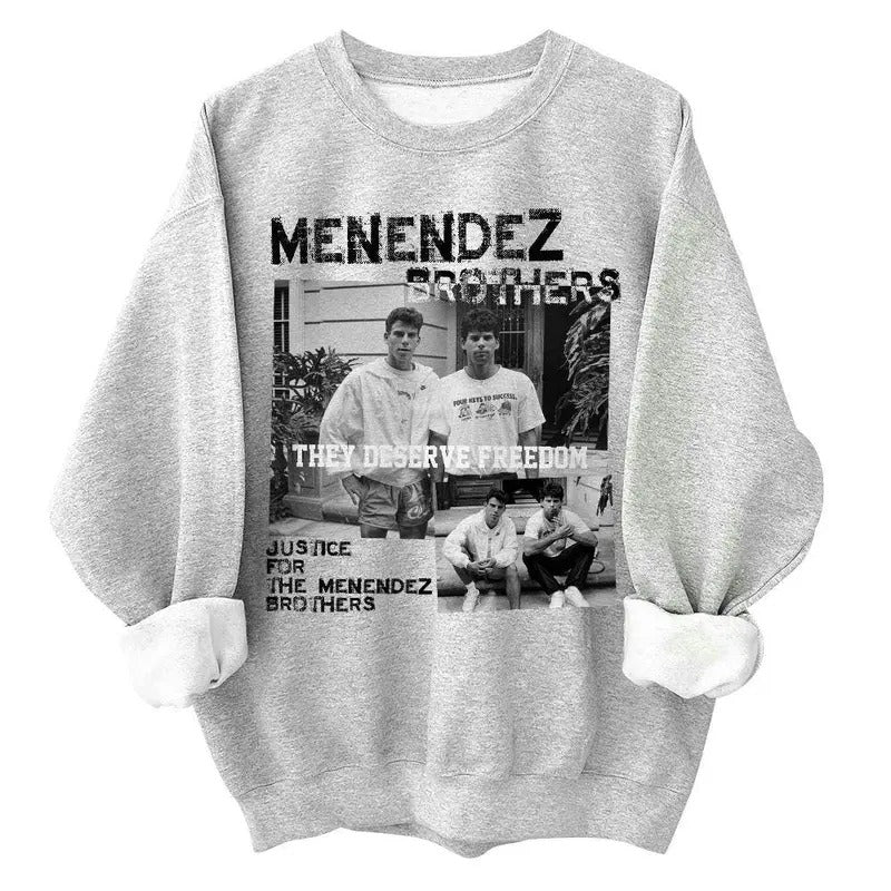 Blvckstyle Menendez Brothers Sweatshirt, Menendez Will They Go Free 2024 Shirt Sweater Menswear Streetwear Man Casual...
