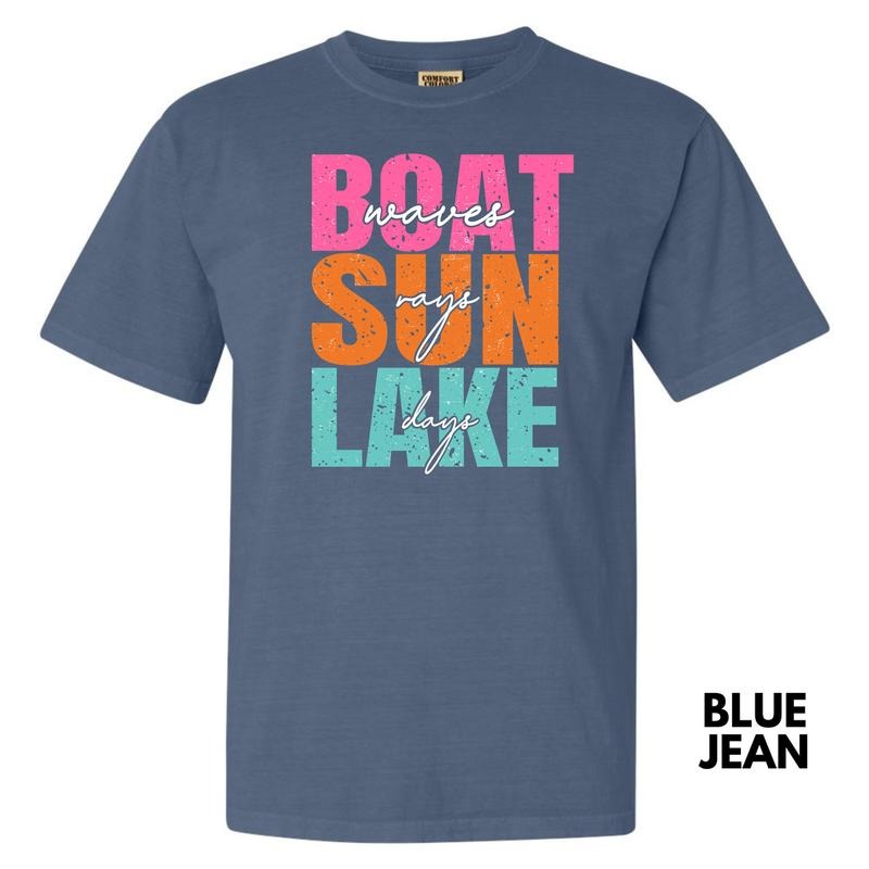 Boat Sun Lake Comfort Colors T-Shirt 'NLB' Hoodie, Sweatshirt | HypeDripTees.com