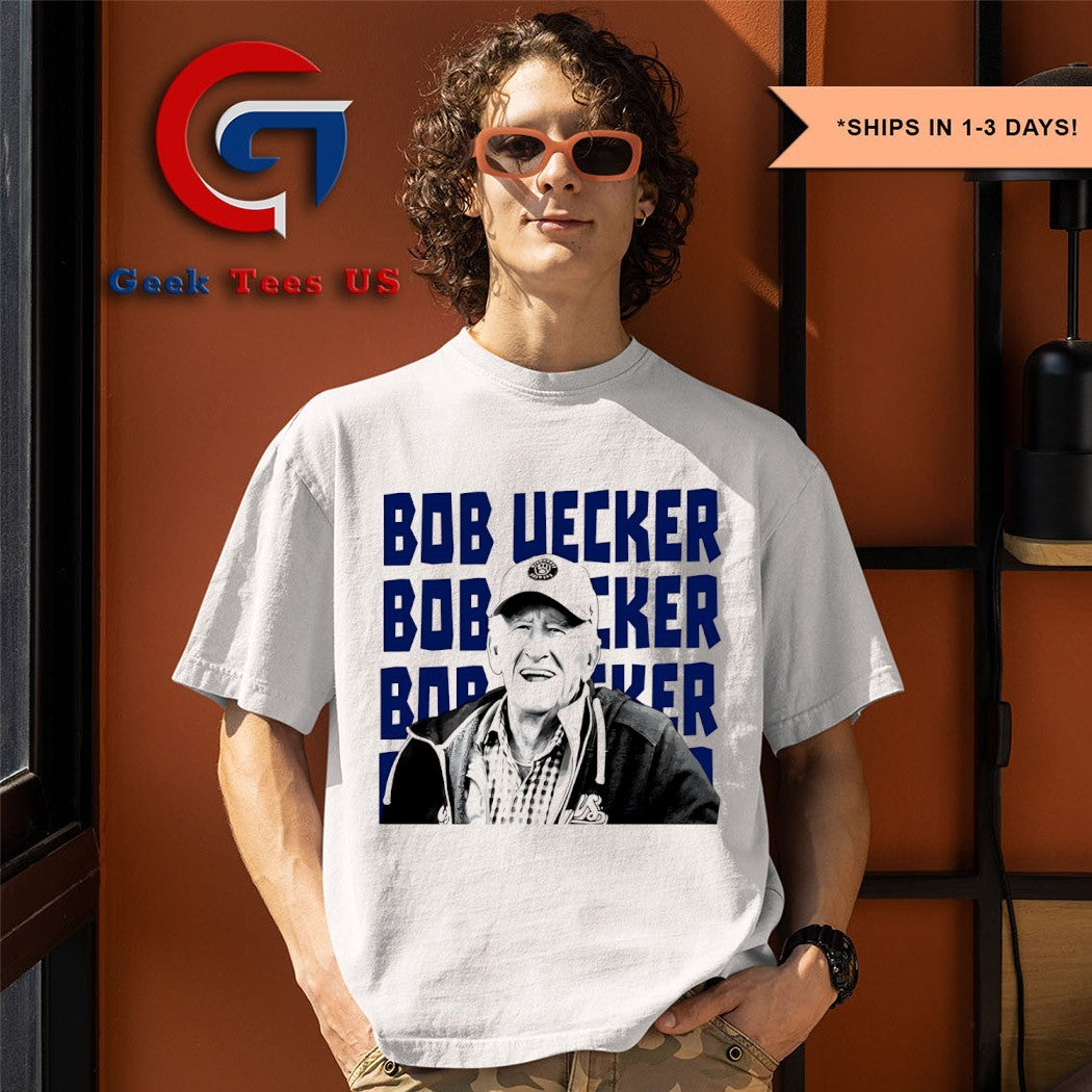 Bob Uecker sports commentator Milwaukee Brewers shirt