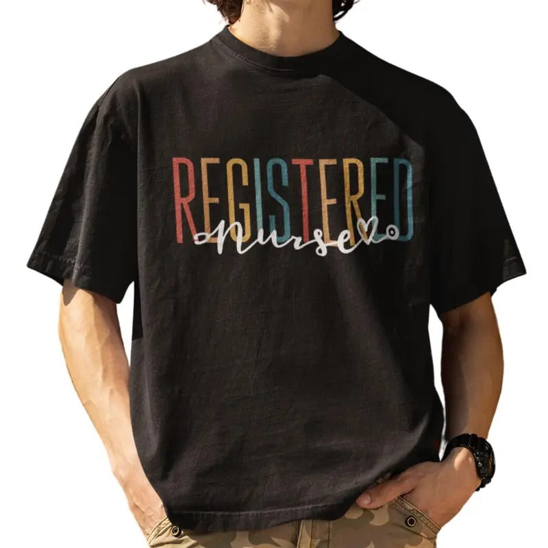 Boho Retro Vintage Registered Nurse Stethoscope Nursing T-Shirt Hoodie, Sweatshirt | HypeDripTees.com