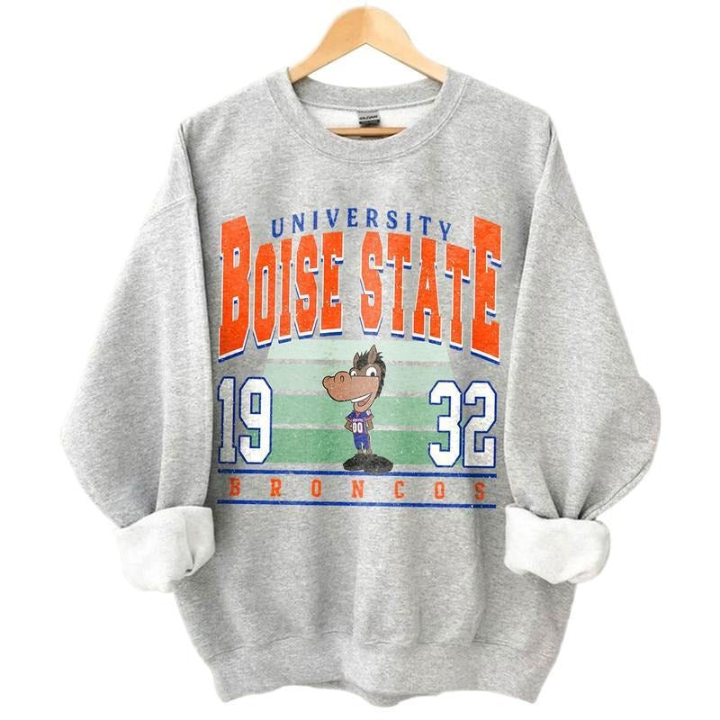 Boise State Vintage Football Sweatshirt, Boise State University Unisex Football T-Shirts, Hoodie | HypeDripTees.com