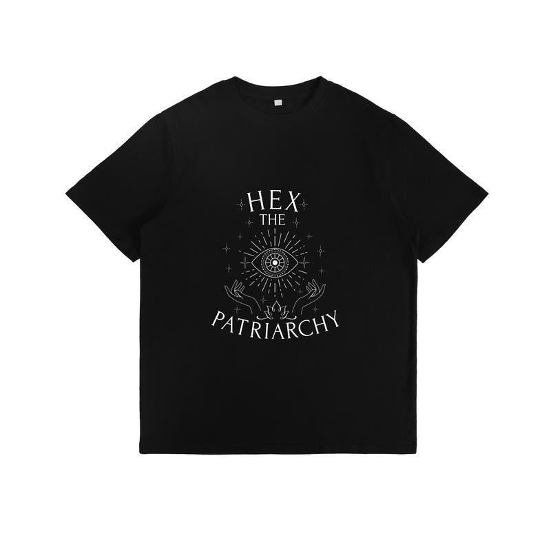 Bold and Mystical T - Shirt with a Feminist Mantra: "Hex the Patriarchy" Hoodie, Sweatshirt | HypeDripTees.com