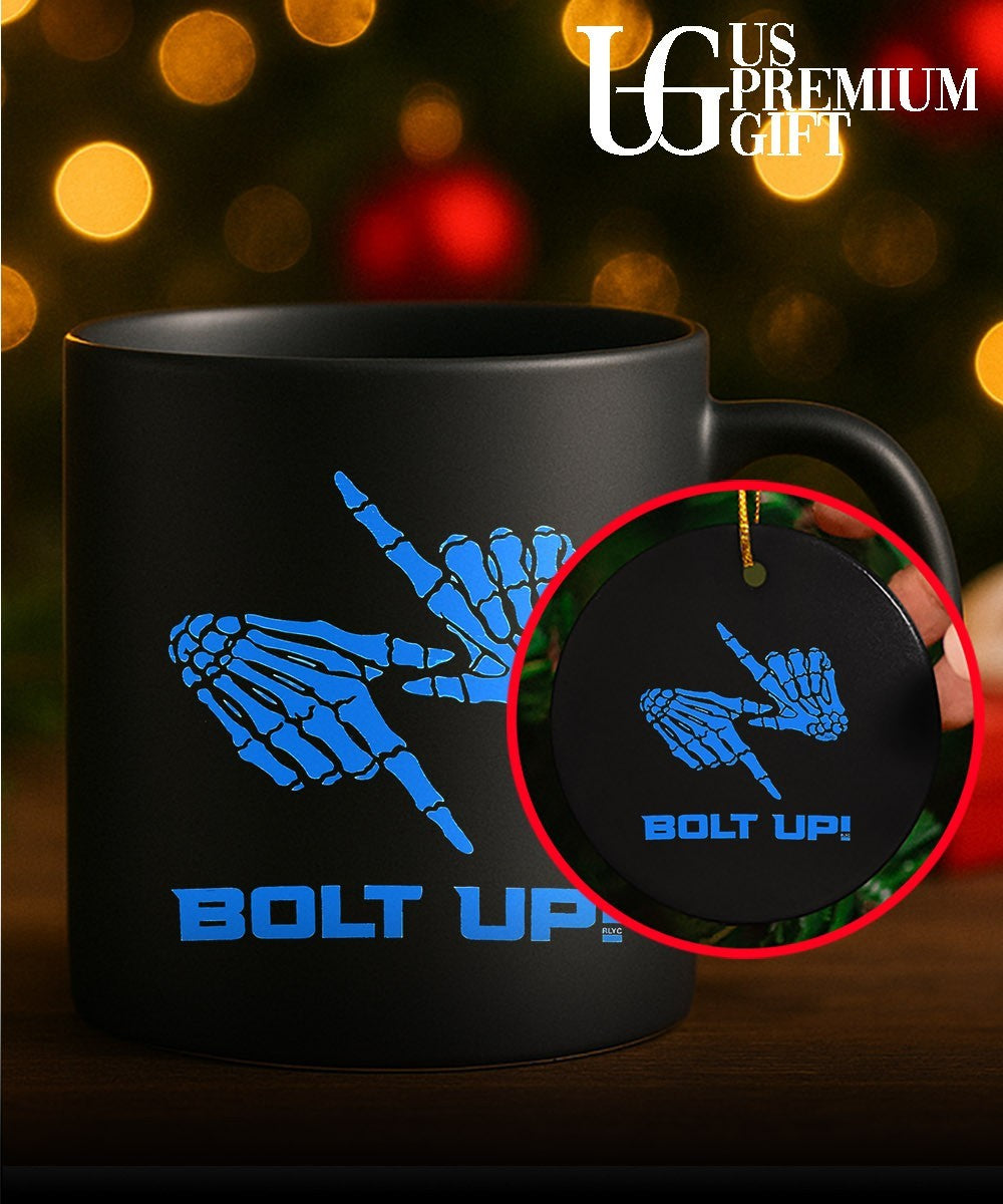 Bolt Up skeleton hands shirt