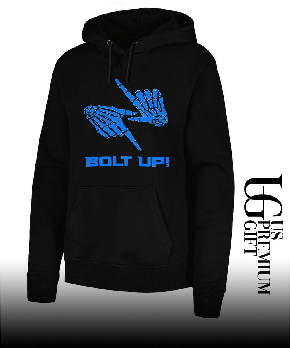 Bolt Up skeleton hands shirt
