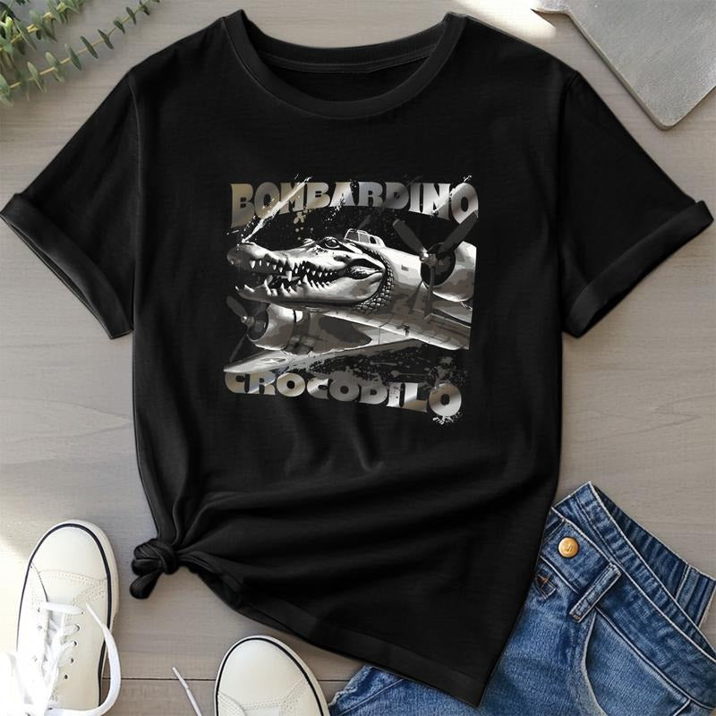Bombardino Crocodilo, Italian Brainrot Shirt, Funny Brain Rot shirt, Bootleg Rap Tee, Meme Shirt, Crocodile Tee, Trending...