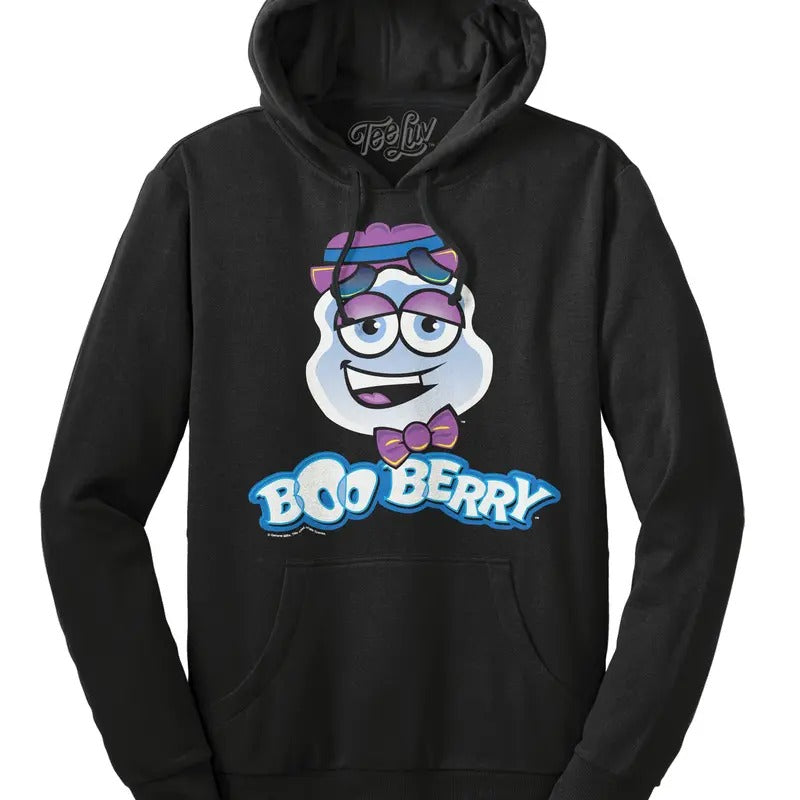 Boo Berry Cereal Logo Hooded Sweatshirt - Black T-Shirts, Hoodie | HypeDripTees.com