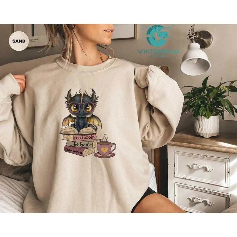 Book Lover T-Shirt, Be Kind Tee, Stay Weird Tee, Fantasy Book Reader Tee, Fourth Wing T-Shirt, Bookish Tee, Book Addicted...