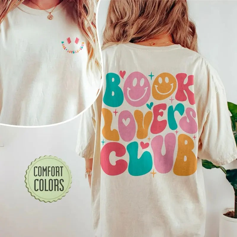 Book Lovers Club Shirt, Gift For Book Lover, Booktrovert Shirts, Bookish T-Shirt, Book Club Shirt, Funny Reading TShirt,...
