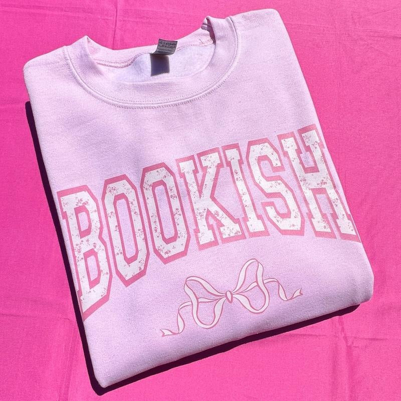 Bookish Bow Coquette Sweatshirt 'NLB' T-Shirts, Hoodie | HypeDripTees.com