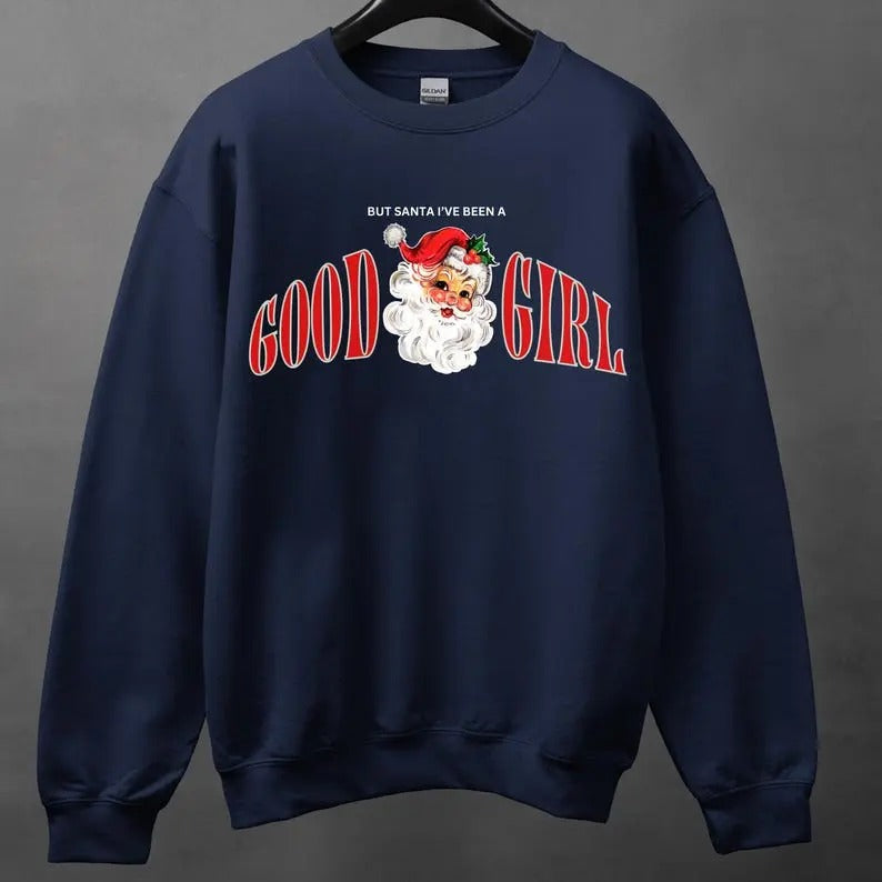 Bookish Christmas Sweatshirt, Vintage Retro Santa, Book Merch, Booktok, Reader Shirt, Christmas Sweater, Smut Spicy Book,...