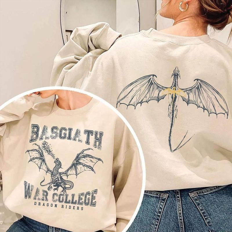 Bookish War Shirt, Basgiath War College Book Sweatshirt, Dragon Rider Tshirt, Book Lover 2 Sides Hoodie, Bookish Bookworm...