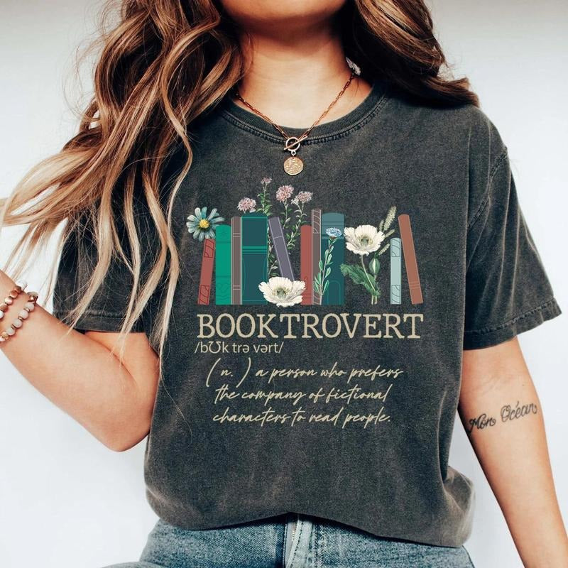 Booktrovert T Shirt, Book Sweatshirt, Book Lovers Gifts hoodie, Gifts For Book Lovers, Gifts For Book Lovers Women, Book...