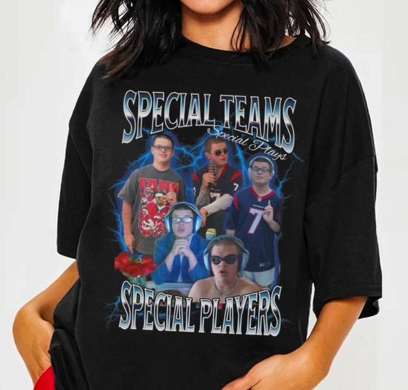 Bootleg Funny Streamer Sketch Shirt,  Streamer Sketch Gift, Special Team Special Players Crewneck , Unisex T-Shirt, For...
