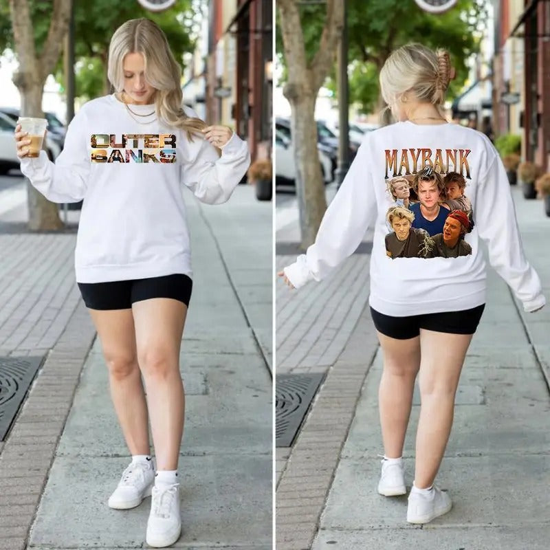 Bootleg JJ Maybank Sweatshirt Shirt Hoodie, Outer Banks Sweatshirt,Oversize Tee Unisex, Movie Sweatshirt | HypeDripTees.com