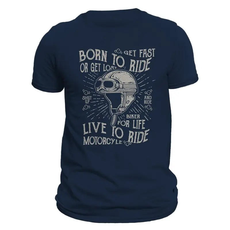 Born To Ride Biker For Life Men's T-Shirt Hoodie, Sweatshirt | HypeDripTees.com