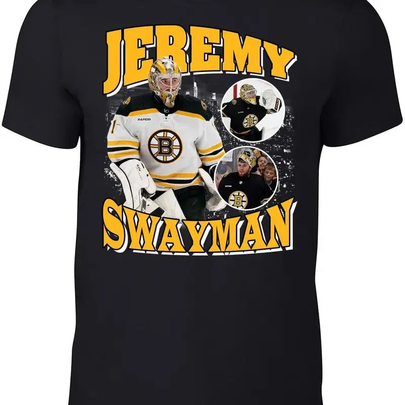 Boston Jeremy Swayman Bootleg Style T-Shirt Hoodie, Sweatshirt | HypeDripTees.com