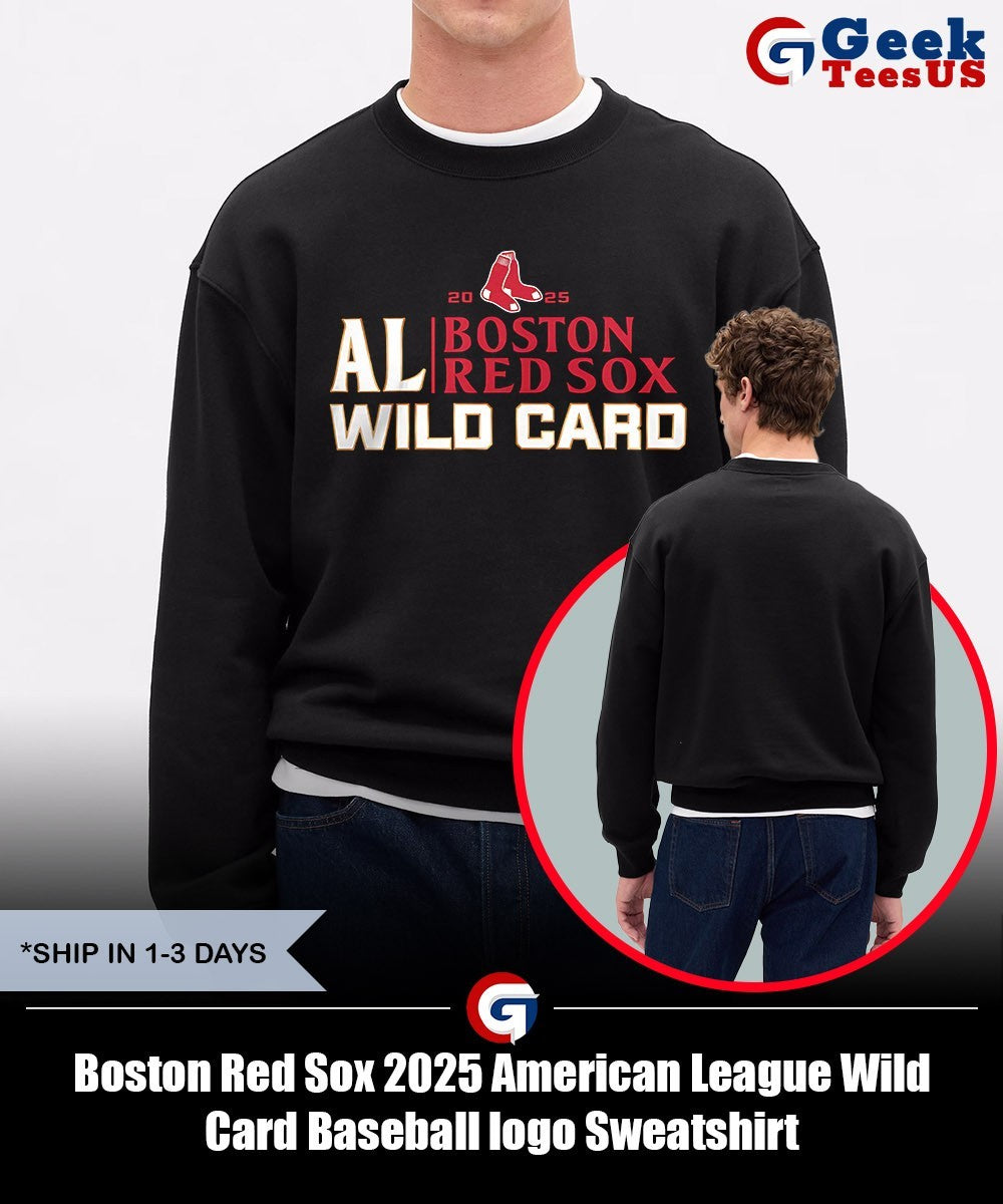Boston Red Sox 2025 American League Wild Card Baseball logo shirt