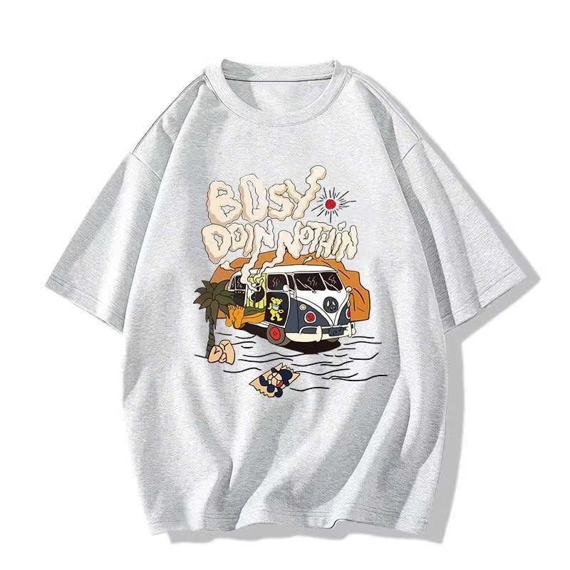 Bosy Dojn Nothin Shirt, Cartoon Shirt, Gift Tee, Relaxation TShirt Hoodie, Sweatshirt | HypeDripTees.com