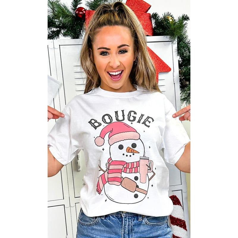 Bougie Slay Snow Girl Graphic T-Shirt Hoodie, Sweatshirt | HypeDripTees.com
