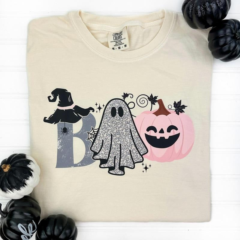 Boujee Boo Comfort Colors T-Shirt Hoodie, Sweatshirt | HypeDripTees.com