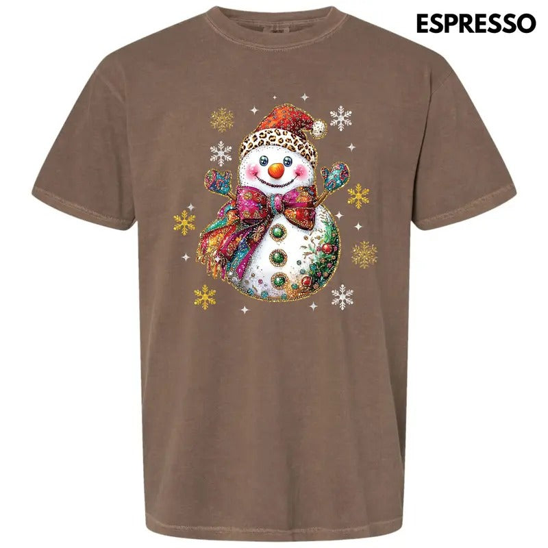 Boujee Snowman Comfort Colors T-Shirt 'NLB' Hoodie, Sweatshirt | HypeDripTees.com