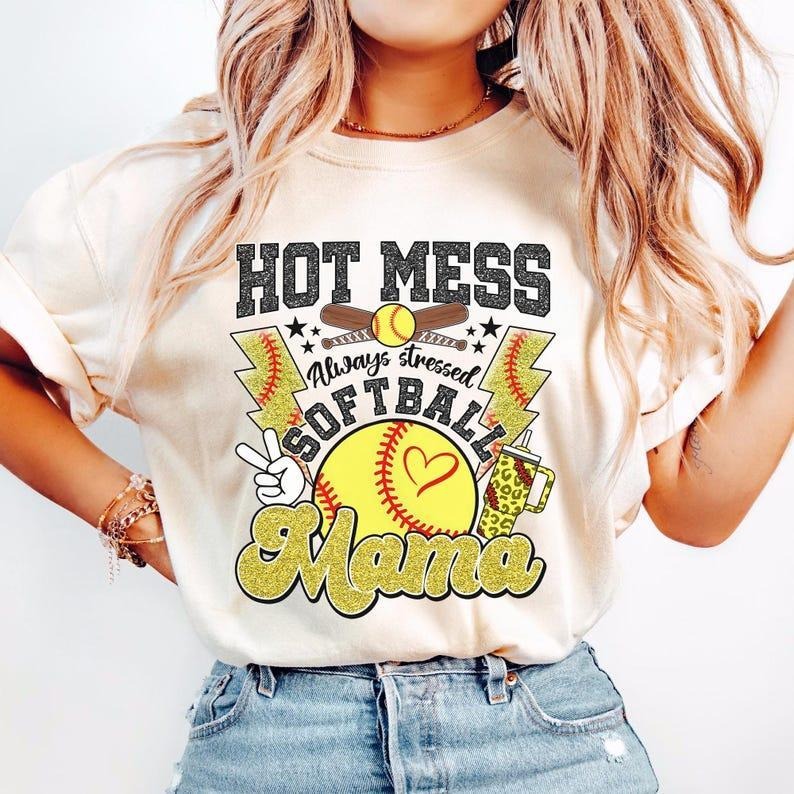 Boujee Softball Mama Shirt, Chic Sports tshirt, Stylish Mama T-Shirt Hoodie, Sweatshirt | HypeDripTees.com