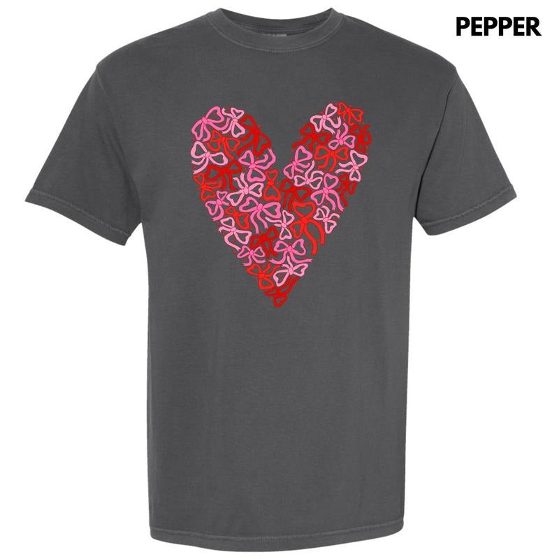 Bow Filled Heart Comfort Colors T-Shirt 'NLB' Hoodie, Sweatshirt | HypeDripTees.com