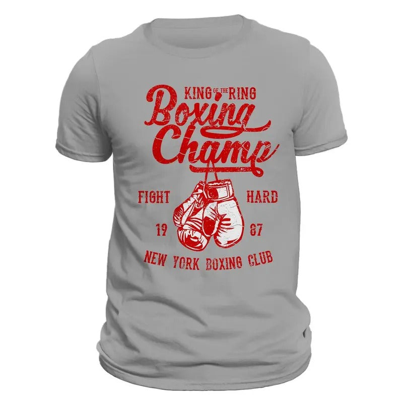 Boxing Champ King Of The Ring Men's T-Shirt Casual Classic Hoodie, Sweatshirt | HypeDripTees.com