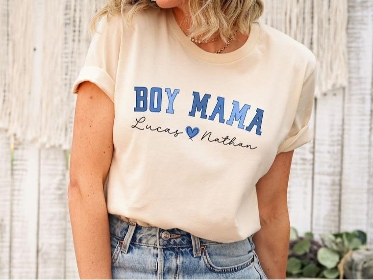 Boy Mama Shirt Hoodie, Sweatshirt | HypeDripTees.com