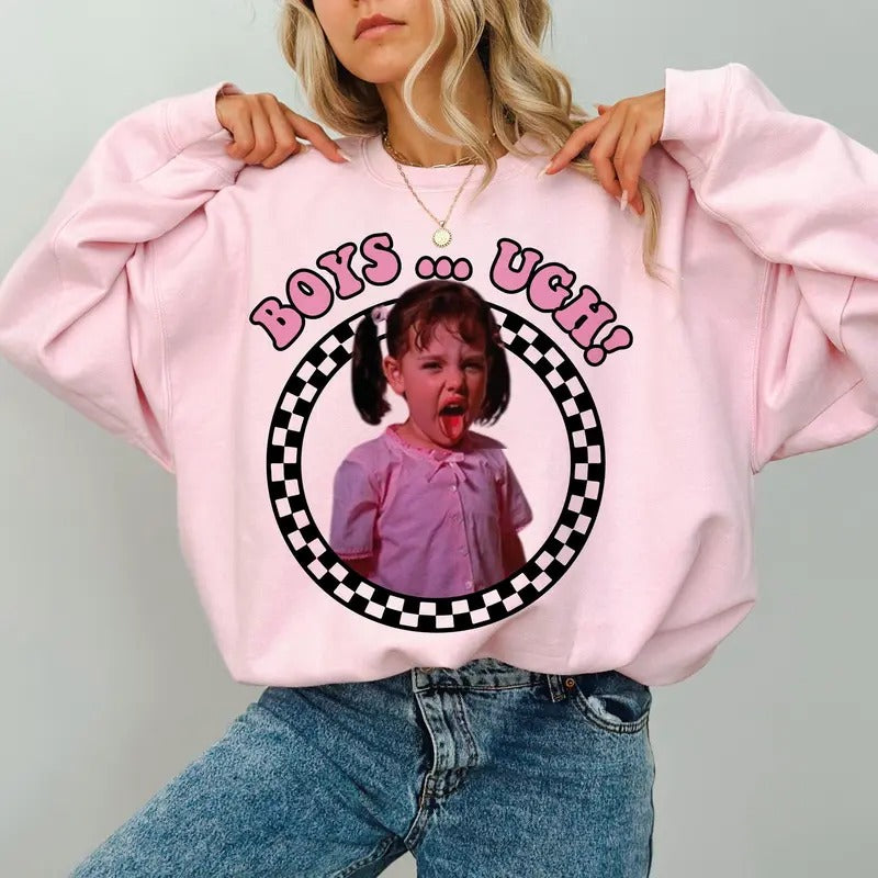 Boys ugh Sweatshirt, Funny Valentines Sweatshirt, 90's movie, Retro Valentines Sweatshirt, valentine's day Sweatshirt,...