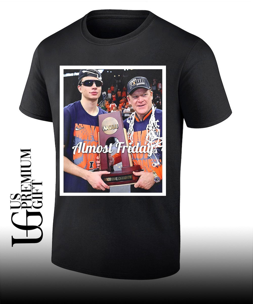 Brad Underwood Illinois Fighting Illini Final Four trophy shirt