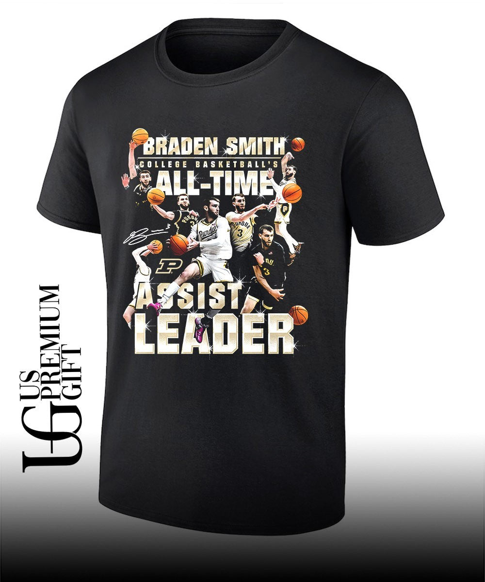 Braden Smith Purdue Boilermakers College Basketball’s All Time Assist Leader shirt
