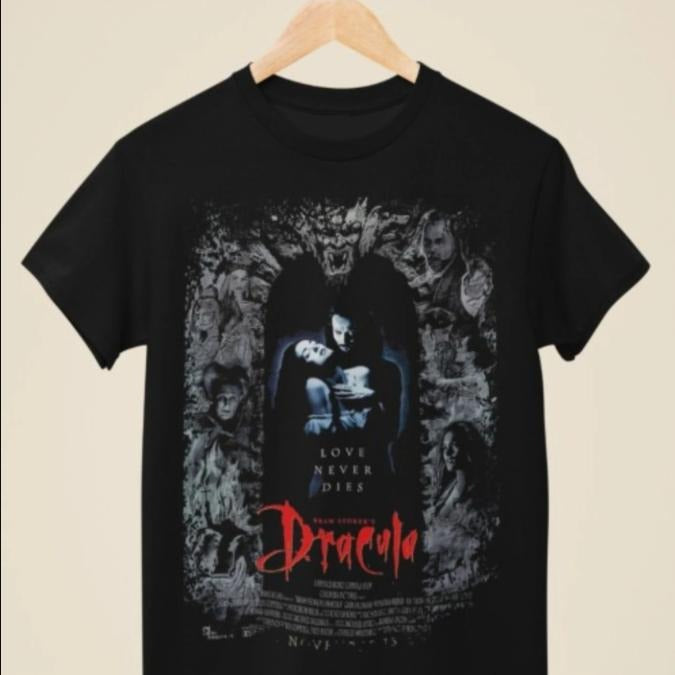 Bram Stokers Dracula - Movie Poster Inspired Unisex Black T-Shirt, Graphic Tee, Menswear Womenswear Top Hoodie, Sweatshirt