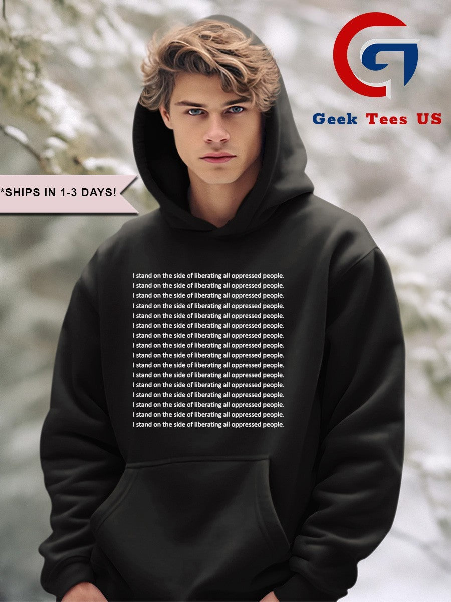 Branden Collinsworth I stand on the side of liberating shirt