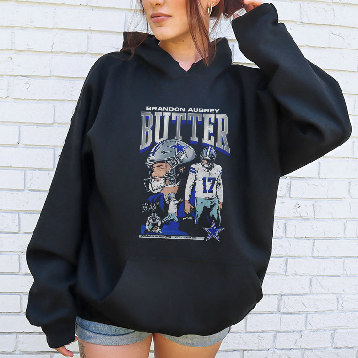Brandon Aubrey #17 Kicker Butter Dallas Cowboys Shirt