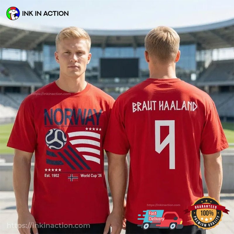 Braut Haaland Norway World Cup 2026 2-sided Shirt