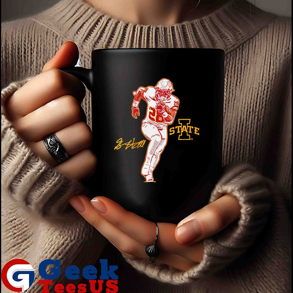 Breece Hall Iowa State Cyclones football Superstar pose signature shirt