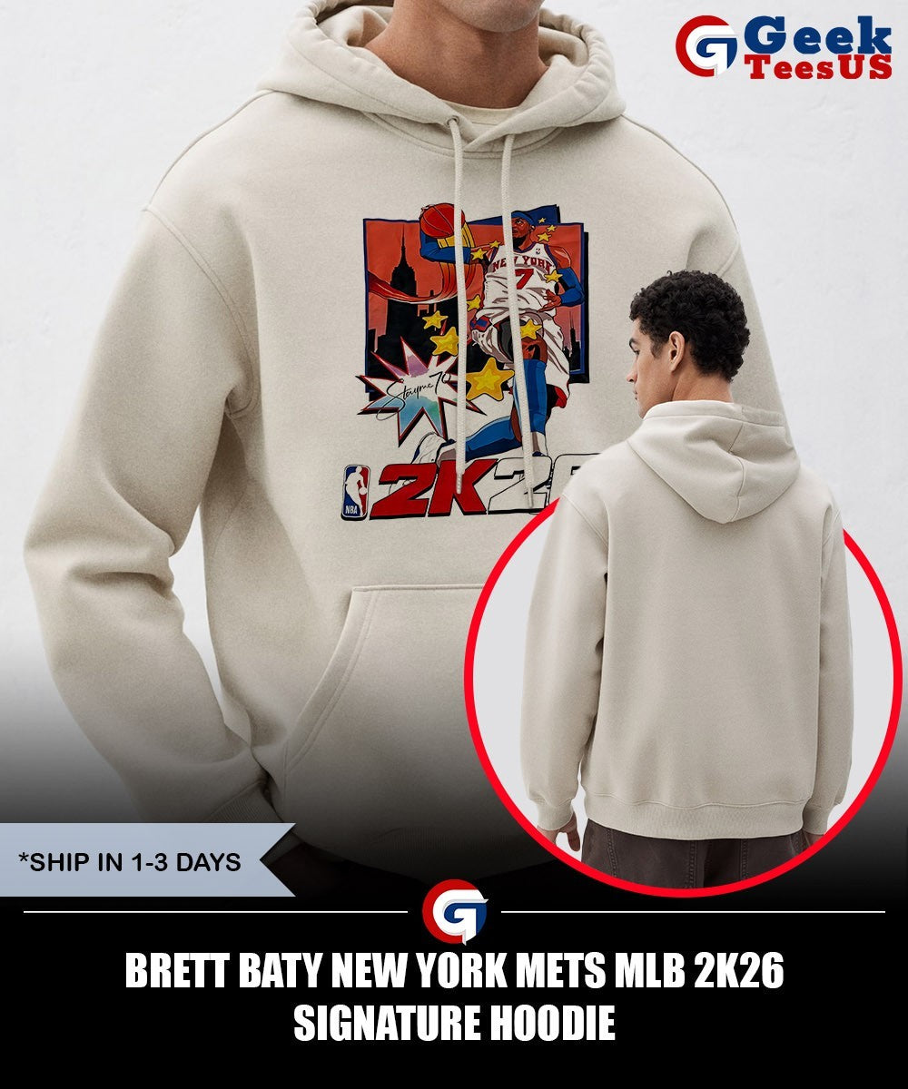 Brett Baty New York Mets MLB 2K26 signature shirt