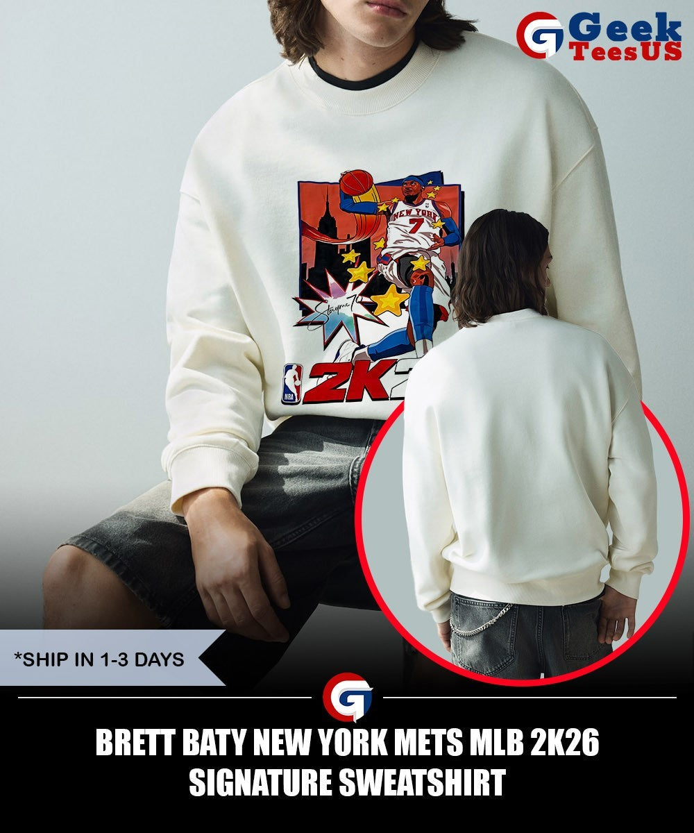 Brett Baty New York Mets MLB 2K26 signature shirt