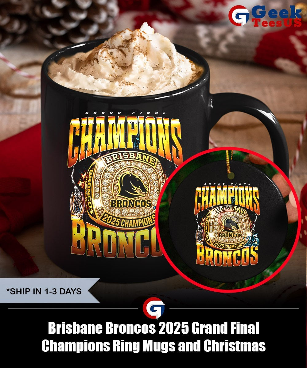 Brisbane Broncos 2025 Grand Final Champions Ring shirt