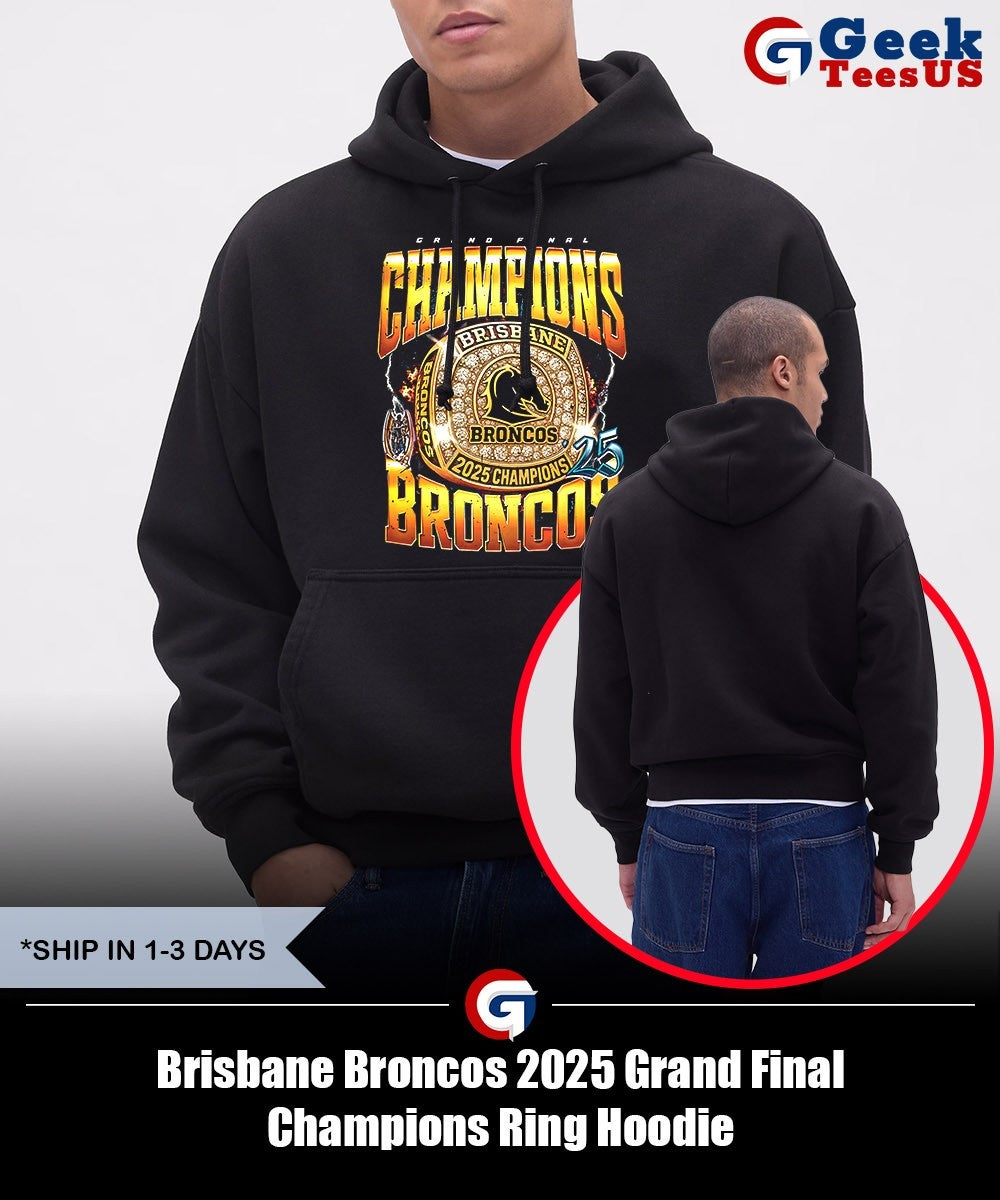 Brisbane Broncos 2025 Grand Final Champions Ring shirt