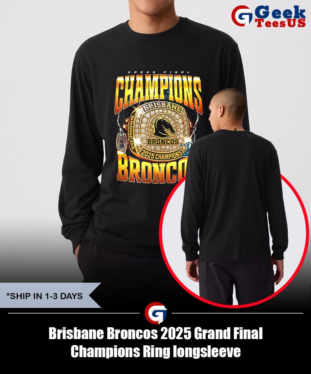 Brisbane Broncos 2025 Grand Final Champions Ring shirt
