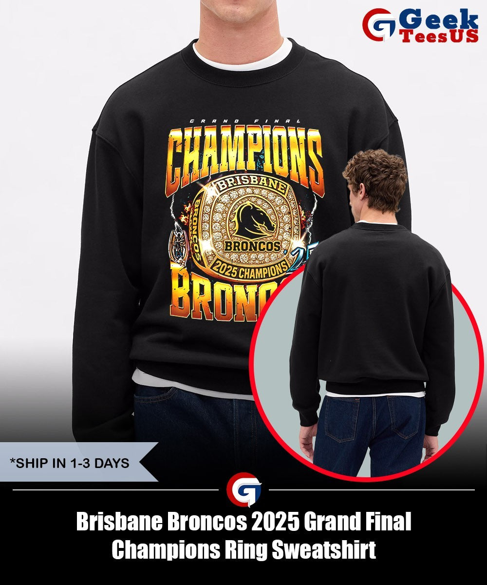 Brisbane Broncos 2025 Grand Final Champions Ring shirt