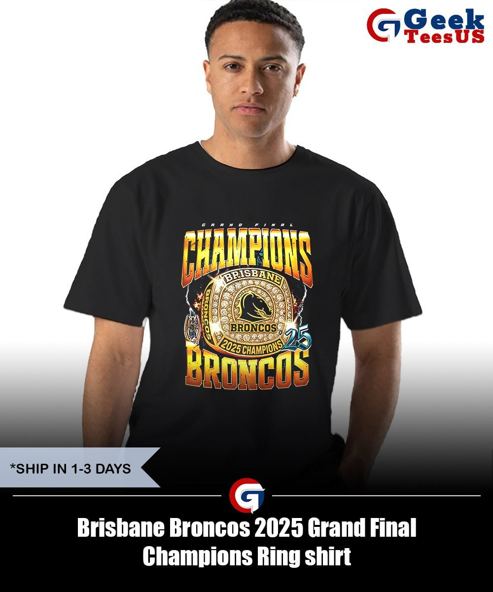 Brisbane Broncos 2025 Grand Final Champions Ring shirt