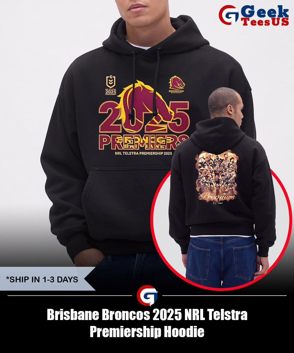 Brisbane Broncos 2025 NRL Telstra Premiership shirt
