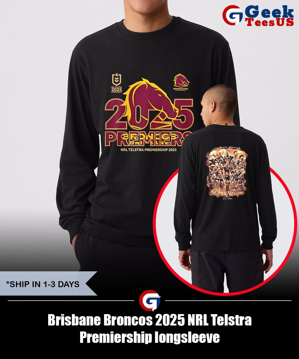 Brisbane Broncos 2025 NRL Telstra Premiership shirt